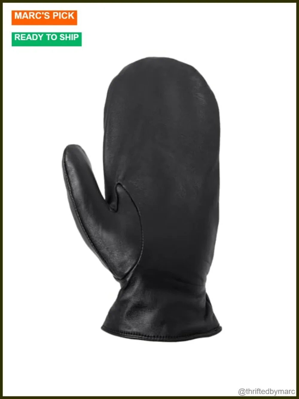 Genuine Sheepskin Leather Glitten Mittens with Thinsulate Lining